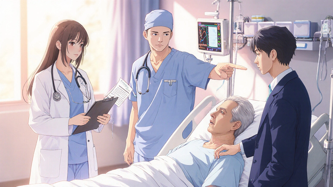 Collaboration interprofessionnelle : pharmacien, médecin et spécialiste pour gérer les effets indésirables