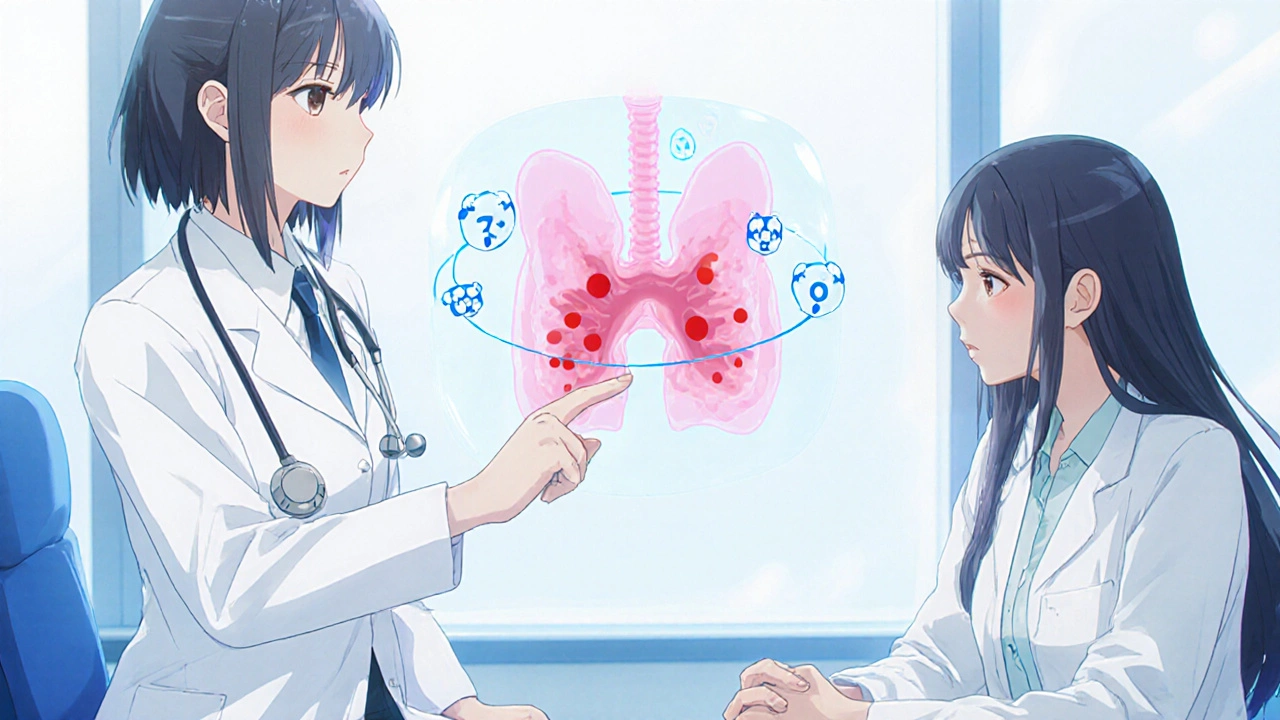 Médecin bishoujo montrant la thyroïde avec nodules et IGF‑1.