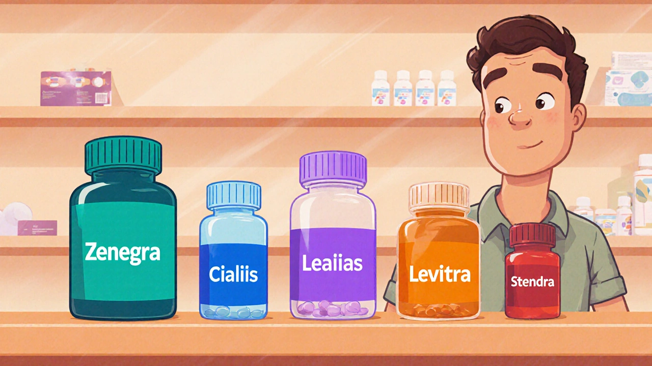 Zenegra (Sildenafil) vs alternatives: comparatif complet