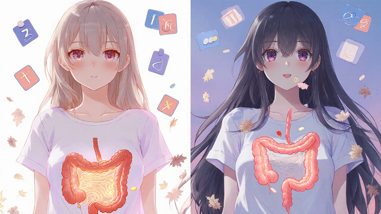 Comparaison avant-après chirurgie bariatrique : absorption des médicaments dans l&#039;intestin.