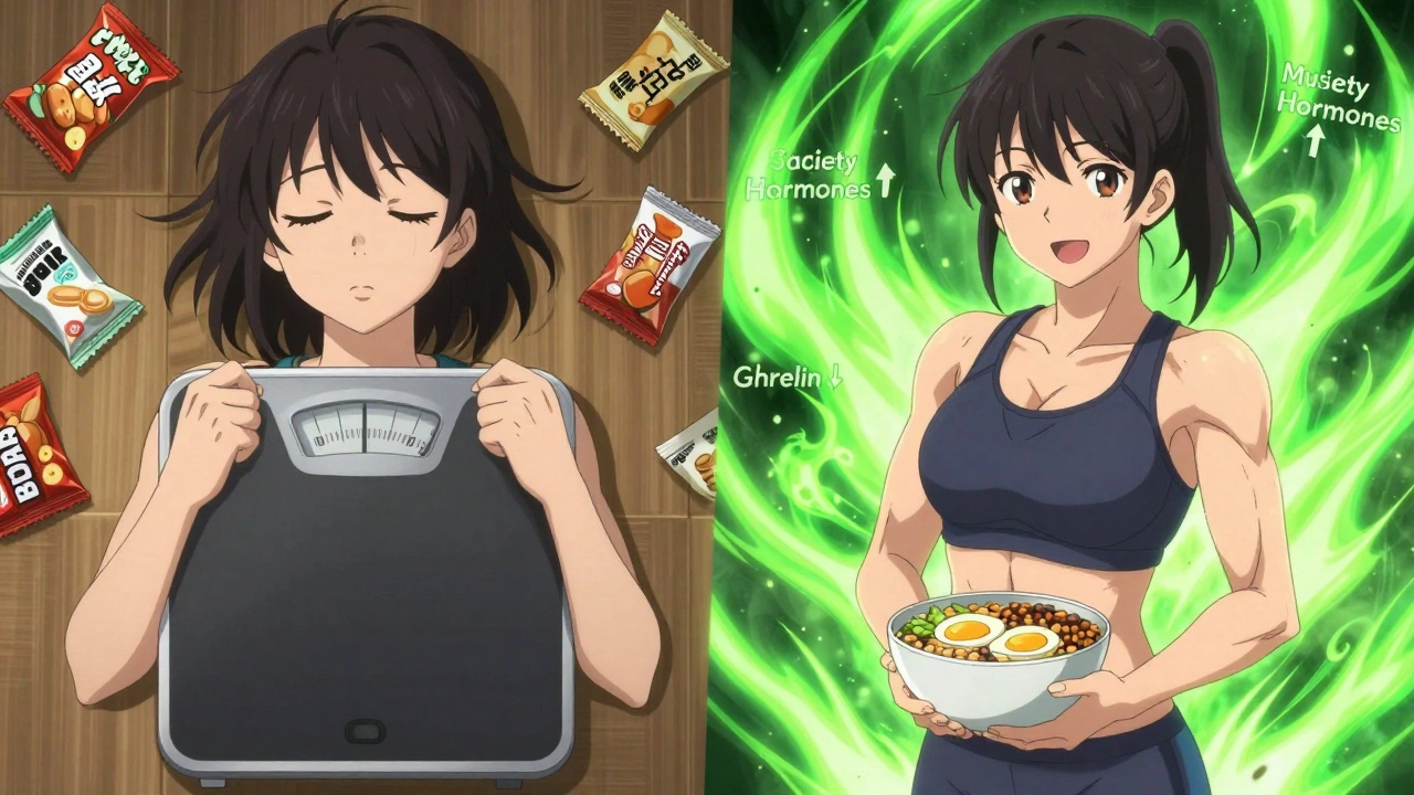 Contraste entre une femme déçue par la balance et une femme fière de sa composition corporelle.