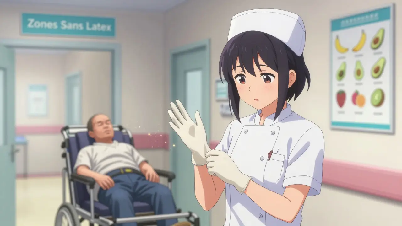 Allergie au latex : réactions croisées et gestion en milieu professionnel