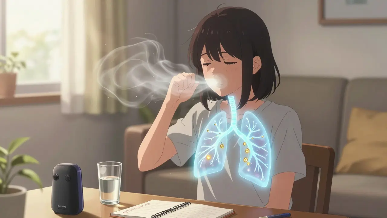 Bronchiectasie : toux chronique, élimination du mucus et antibiotiques