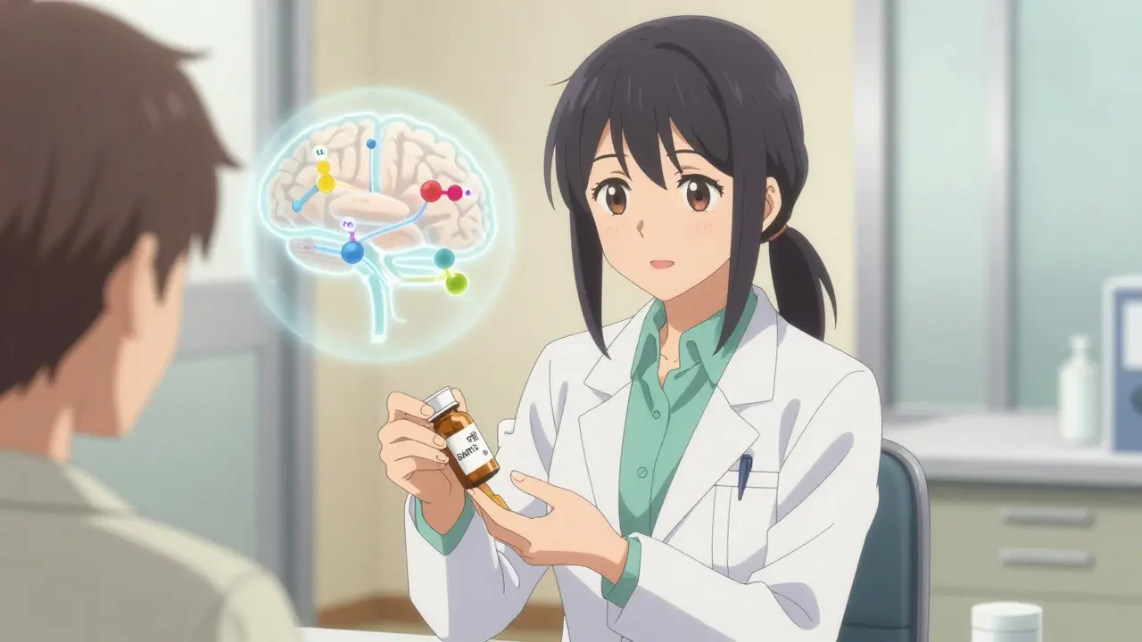Femme médecin anime expliquant le mécanisme des IRSN